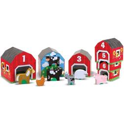 Melissa & Doug Nesting Sorting Barns Animals