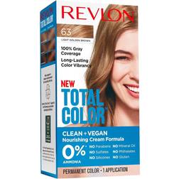 Revlon Permanent Hair Color Application In Light Golden Brown 63