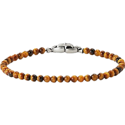 David Yurman Spiritual Beads Bracelet - SIlver/Brown