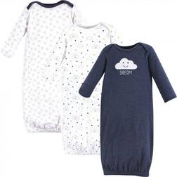 Hudson Cotton Gowns 3-pack - Navy Cloud (10153141)