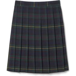 French Toast Girl's Plaid Pleated Skirt - Green Plaid