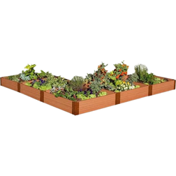 Frame It All Classic Sienna L-Shaped Raised Garden Bed 144" 365.76x365.76x27.94cm