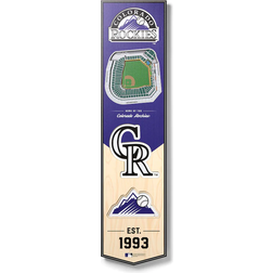 YouTheFan Colorado Rockies 3D Stadium View Banner