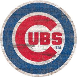 Fan Creations Chicago Cubs Distressed Logo Cutout Sign Board