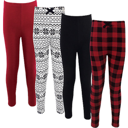 Touched By Nature Organic Cotton Leggings 4-pack - Buffalo Plaid