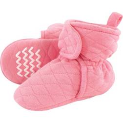 Hudson Baby Quilted Booties - Begonia