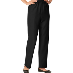 Alfred Dunner Classics Pull-On Straight Leg Pants - Black