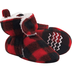 Hudson Sherpa Lined Booties - Black/Red Plaid