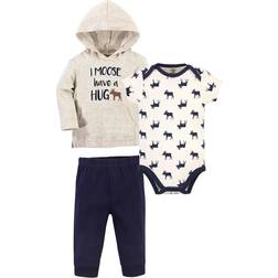 Little Treasures Hoodie Tee Top and Pant - Moose Hug (10172642)