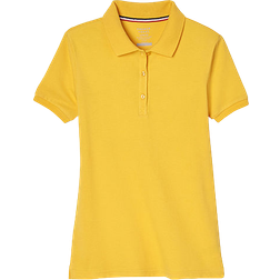 French Toast Girl's School Uniform Stretch Pique Polo Shirt - Yellow