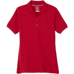 French Toast Girl's School Uniform Stretch Pique Polo Shirt - Red