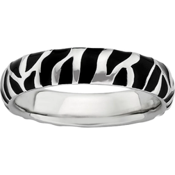 Stacks & Stones Stack Ring - Silver/Black