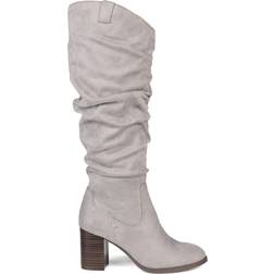 Journee Collection Aneil Extra Wide Calf - Grey
