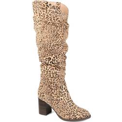 Journee Collection Aneil Extra Wide Calf - Leopard
