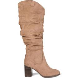 Journee Collection Aneil Wide Calf - Taupe