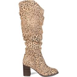 Journee Collection Aneil Wide Calf - Leopard