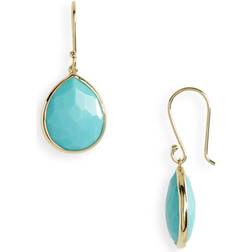 Ippolita Rock Candy Medium Teardrop Earrings - Gold/Turquoise