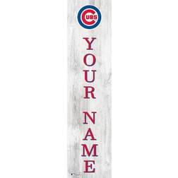 Fan Creations Chicago Cubs Personalized Welcome Leaner Sign