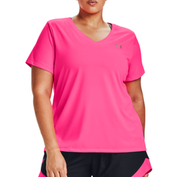 Under Armour Tech Twist V-Neck T-shirt Women - Cerise