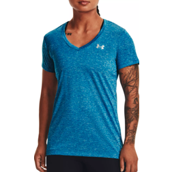 Under Armour Tech Twist V-Neck T-shirt Women - Cruise Blue