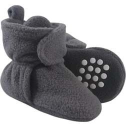 Luvable Friends Fleece Booties - Charcoal Heather