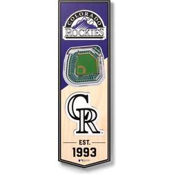 YouTheFan Colorado Rockies 3D Stadium View Banner