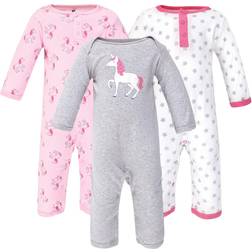 Hudson Baby Coveralls 3-pack -Pink Unicorn (10158400)