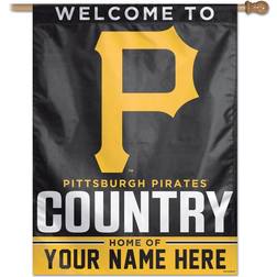 WinCraft Pittsburgh Pirates Personalized 1 Sided Vertical Banner