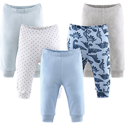 The Peanutshell Baby Boy or Baby Girl Pants Set 5-pack - Dinosaurs