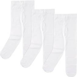 Luvable Friends Nylon Tights 3-Pack - White (01505)