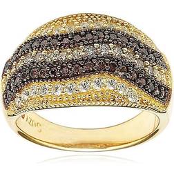 Gemstones Ring - Gold/Silver/Zirconia/Diamonds