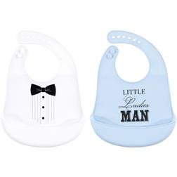 Little Treasures Silicone Bibs Tux 2-pack