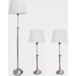 Elegant Designs 3-Pack Floor Lamp 3pcs