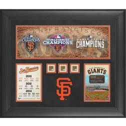 Fanatics San Francisco Giants Framed World Series Champions Multiple Championships Game-Used Dirt Collage