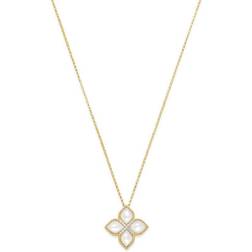 Roberto Coin Venetian Princess Pendant Necklace - Gold/White/Diamonds