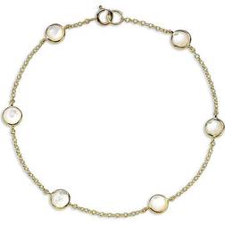 Ippolita Lollipop 6-Stone Station Bracelet - Gold/White
