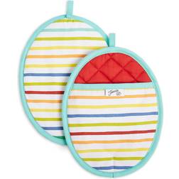 Fiesta Tropical Stripe Pot Holders Kitchenware 2pcs