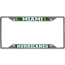 Fanmats Miami Hurricanes License Plate Frame