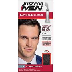 Just For Men Easy Comb-In Haircolor, Darkest Brown A-50 False