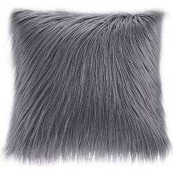Madison Park Edina Faux Fur Complete Decoration Pillows Grey (50.8x50.8cm)