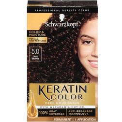 Schwarzkopf Keratin Color Dark Brown Permanent Hair Color 6.2 fl oz