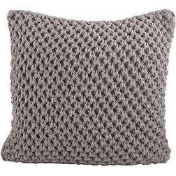 Saro Lifestyle Knitted Design Complete Decoration Pillows Grey (50.8x50.8cm)