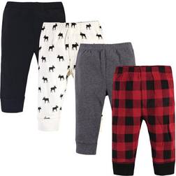 Touched By Nature Organic Cotton Pants 4-pack - Buffalo Plaid Moose (10162453)