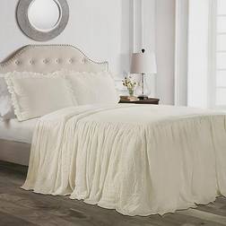 Lush Decor Ruffle Bedspread Beige (203.2x152.4)