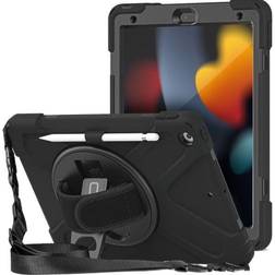 Codi C30705065 Silicone & Polycarbonate Rugged Case for Ipad 10.2 Gen 7, 8 & 9, Black