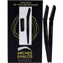 Arches & Halos Tri-Fold Eyebrow Razor 2pc