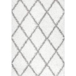 Nuloom Shanna Shaggy Area Rug White 63x90"