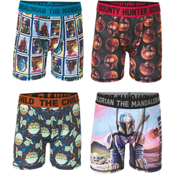 Disney Boy's Star Wars Boxer Briefs 4-pack - Blue Multi