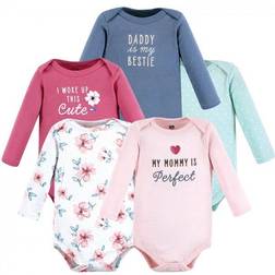 Hudson Cotton Long-Sleeve Bodysuits 5-pack - Perfect Mommy (10119824)