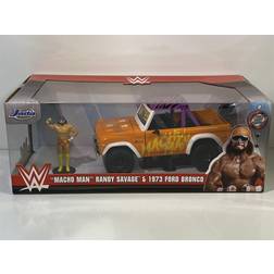 Jada 1:24 WWE Hollywood Rides '73 Ford Bronco with Macho Man Purple/Orange/White One-Size